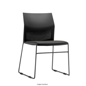 Connect - Cadeira fixa assento revestido
