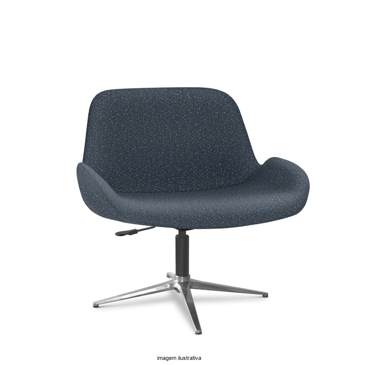 Flow – Poltrona lounge com base em alumínio