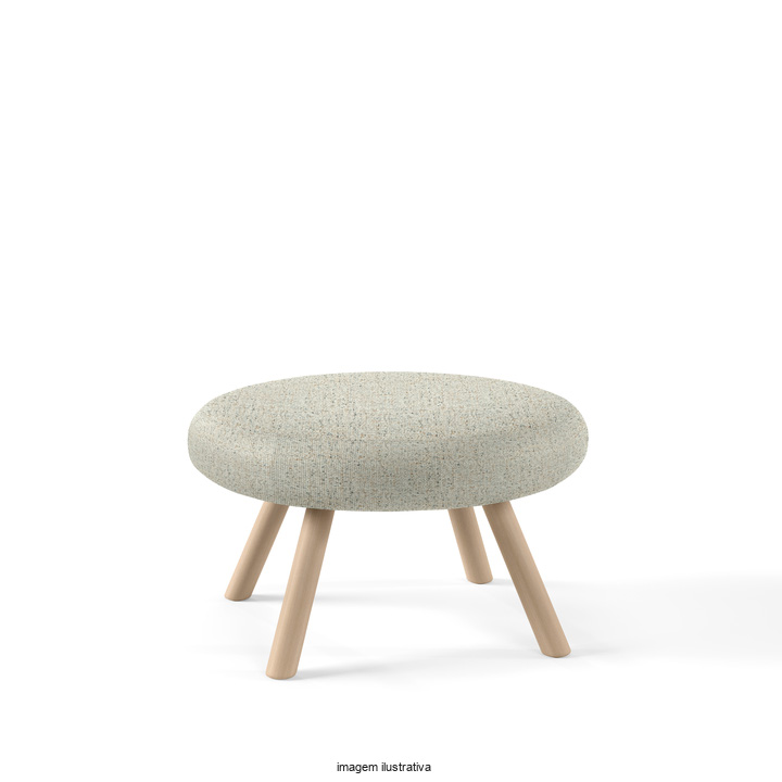 Cuscini Lounge – Puff Fixo Pés Madeira