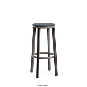 Runout - Banqueta de assento fixo revestido