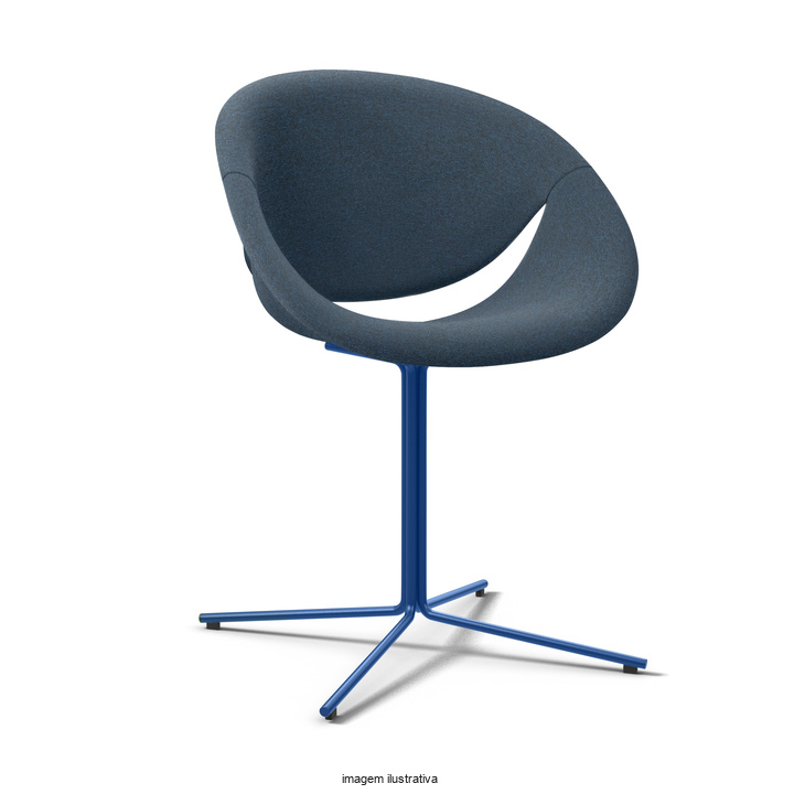 So Happy – Poltrona com base central fixa revestida
