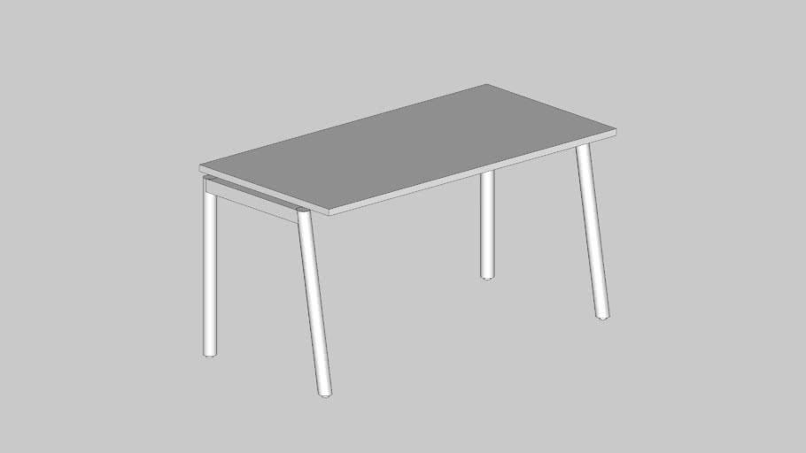 Mesa Simples Pé Inclinado