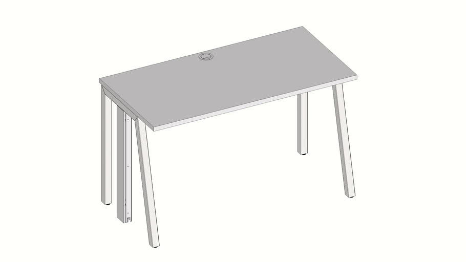 Mesa Simples Pe Inclinado (C Passa Fio)
