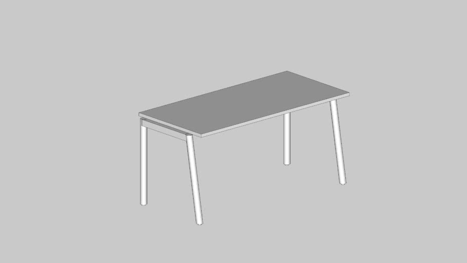 Mesa Individual Pé Inclinado