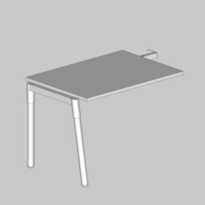 Mesa Complemento Pé Inclinado Madeira