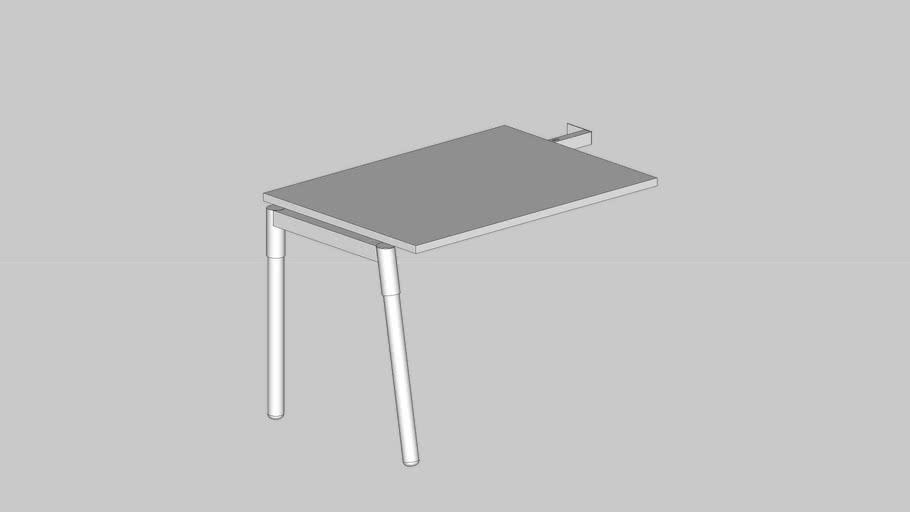 Mesa Complemento Pé Inclinado Madeira