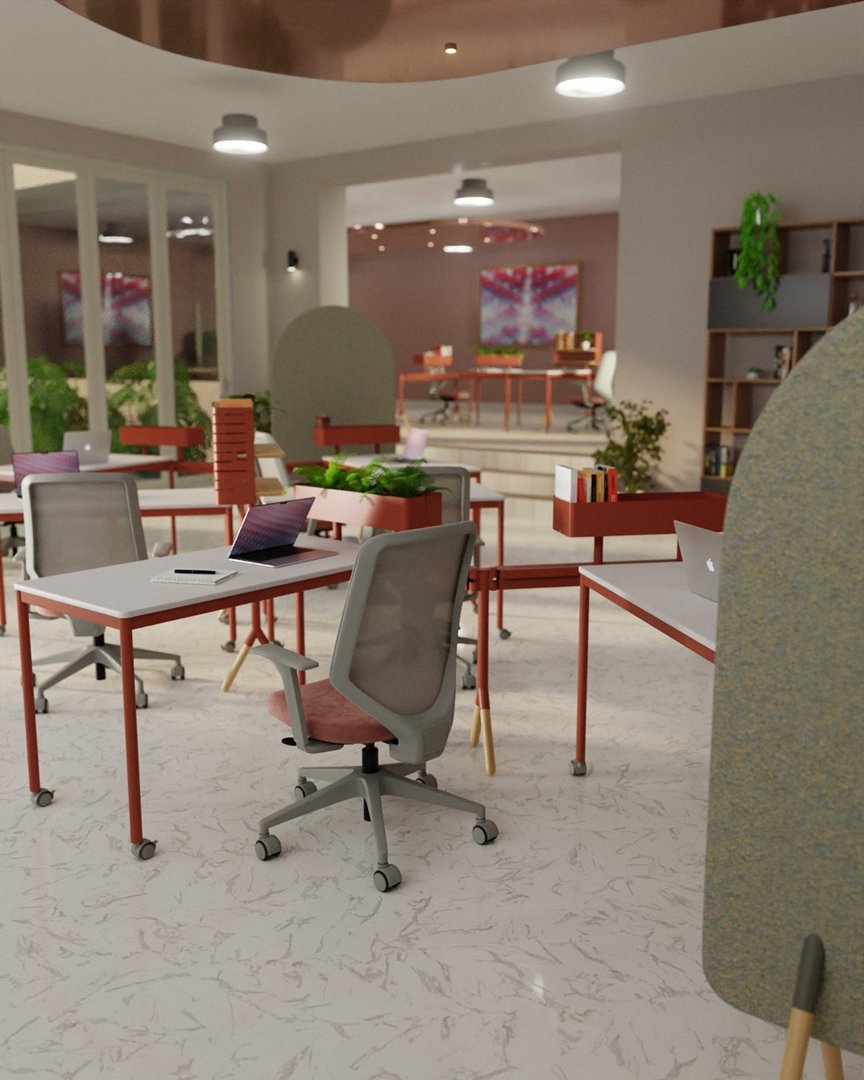 Float - Cadeira Giratória com quadro do encosto totalmente tapeçado - Imagem 49