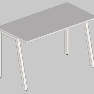 Mesa Simples Pé Inclinado