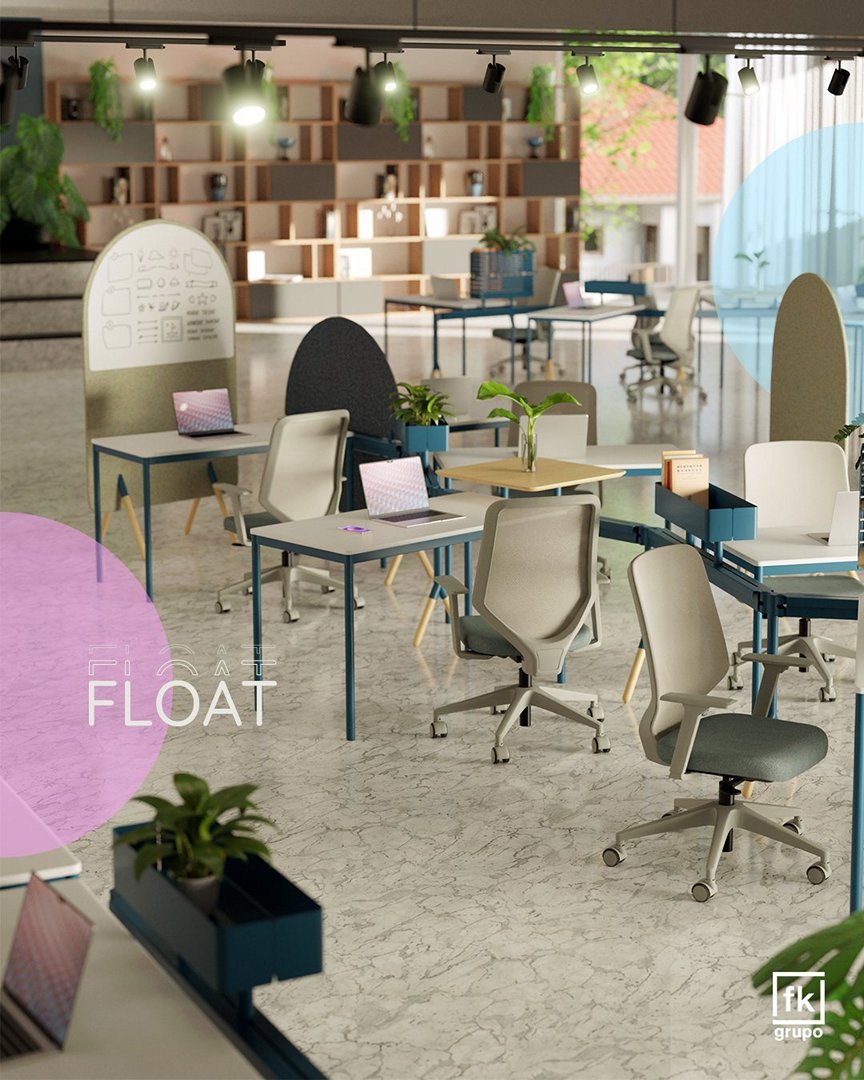Float - Cadeira Giratória com quadro do encosto totalmente tapeçado - Imagem 62