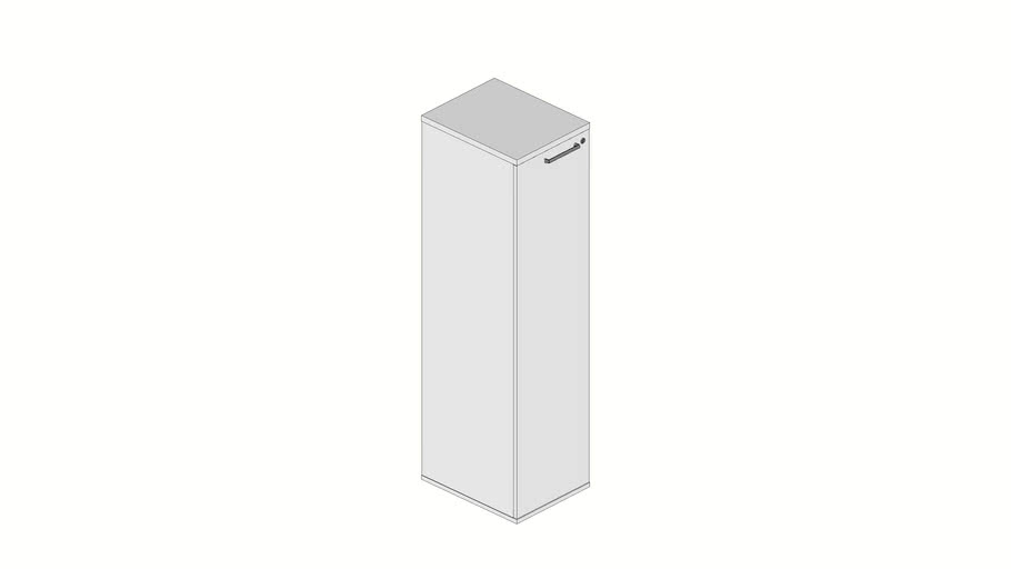 Arm. Alto 01 Pta C/ Puxador Metalico
