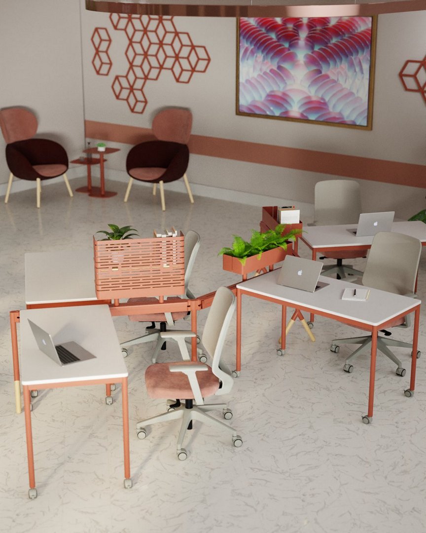 Float - Cadeira Giratória com quadro do encosto totalmente tapeçado - Imagem 48