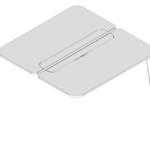 Mesa Dupla Complemento Pé Madeira