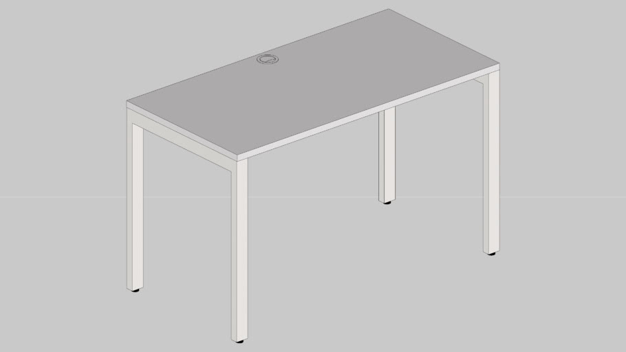 Mesa Simples Pe Trave (C/Passa Fio)