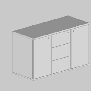 Arm. Credenza 02 Ptas Gvts Com Pux. Cava