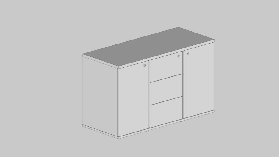 Arm. Credenza 02 Ptas Gvts Com Pux. Cava