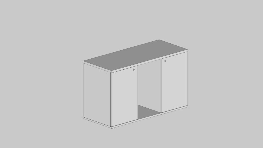 Arm. Credenza 02 Ptas E 01 Nicho Com Pux. Cava