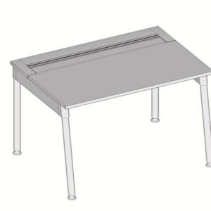 Mesa Simples Pé Goleira Metálico