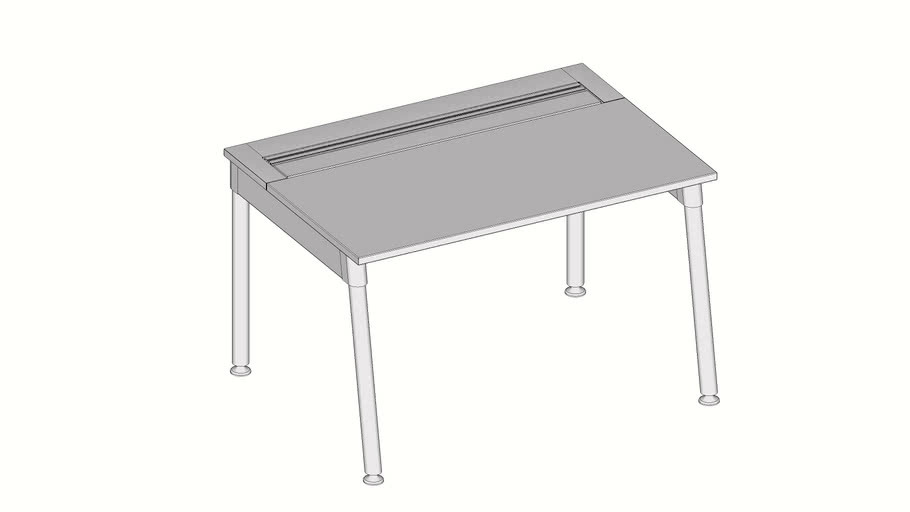 Mesa Simples Pé Goleira Metálico