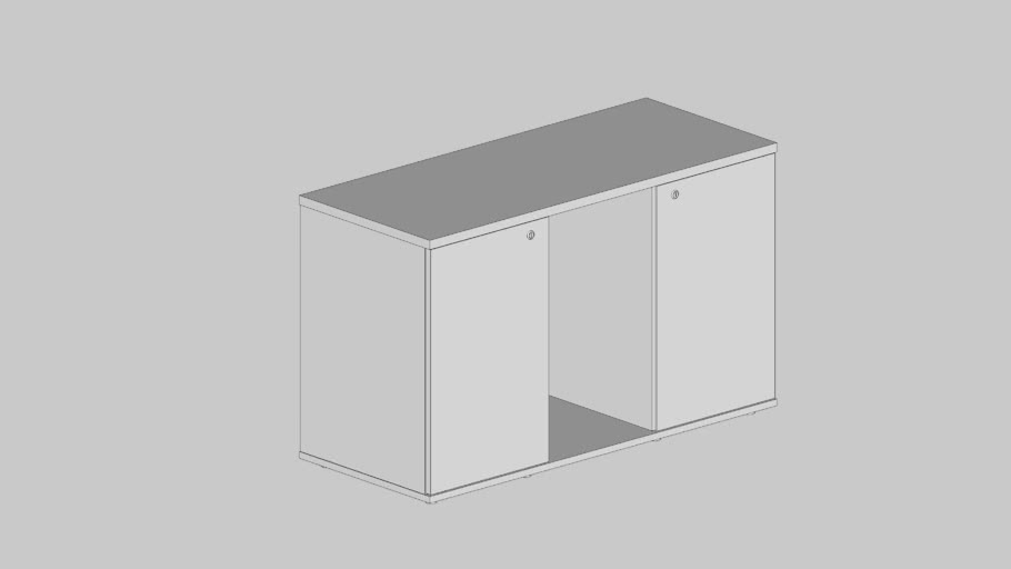 Arm. Credenza 02 Ptas E 01 Nicho Com Pux. Cava