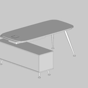 Mesa Gerente Armário (Com Saia)