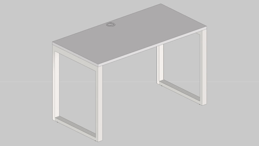Mesa Simples Pe Moldura (C/Passa Fio)
