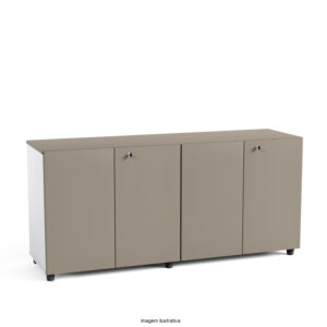Armário Start - Armário Baixo 1600X465X740mm com Quatro Portas