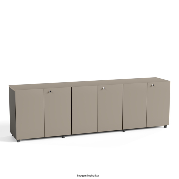 Armário Start – Armário Baixo 2400X465X740mm com Seis Portas