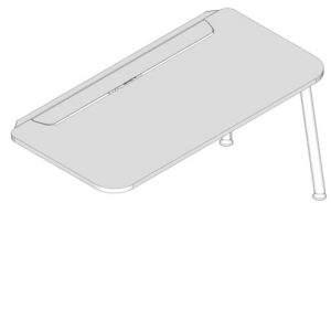Mesa Complemento Pé Metálico