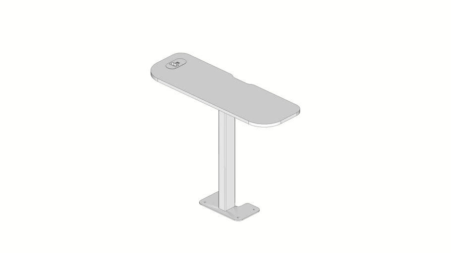 Mesa Fixa Para Cabine 1 Pessoa