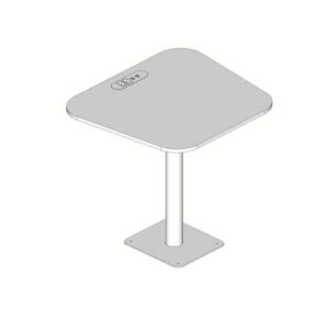Mesa Fixa Para Cabine 2 Pessoas