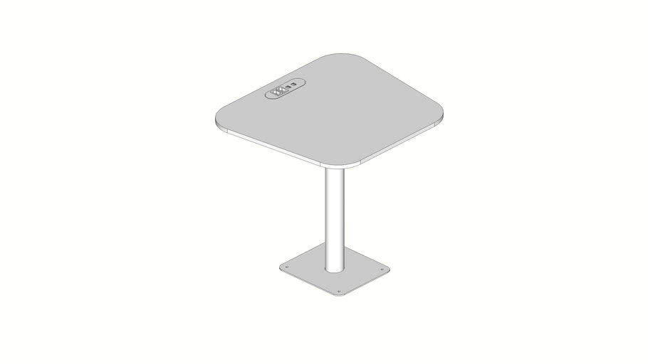 Mesa Fixa Para Cabine 2 Pessoas