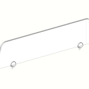 PAINEL DIV. VIDRO 8mm (Branco e Jateado)