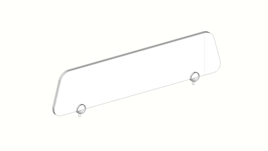 PAINEL DIV. VIDRO 8mm (Branco e Jateado)