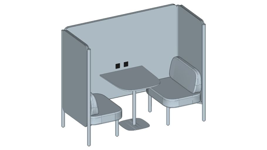 Conjunto Para 4 Pessoas Com Mesa E Esperas Para 4 Blocos De Tomadas