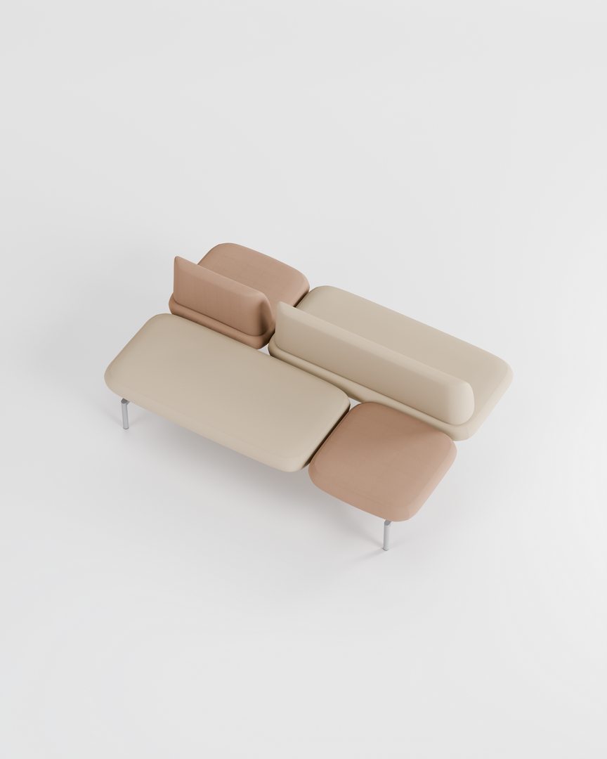Jelly - Sofá modular - Layout 08 - Imagem 61